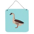 Micasa Chinese Goose Blue Check Wall or Door Hanging Prints, 6 x 6 in. MI627873